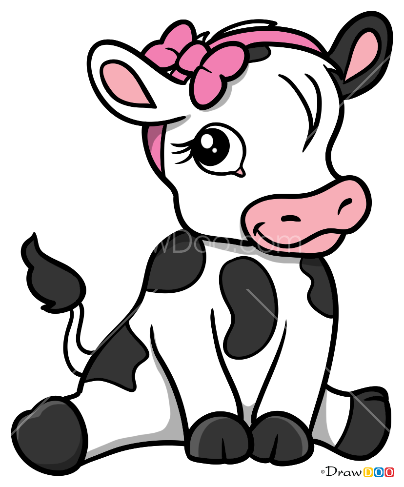 How to Draw Calf, Baby Animals